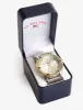 MEN'S SILVER MESH WATCH WITH GOLDTONE BEZEL sold by U.S. Polo Assn.