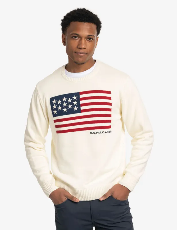 POLO FLAG CREW NECK SWEATER Parallel