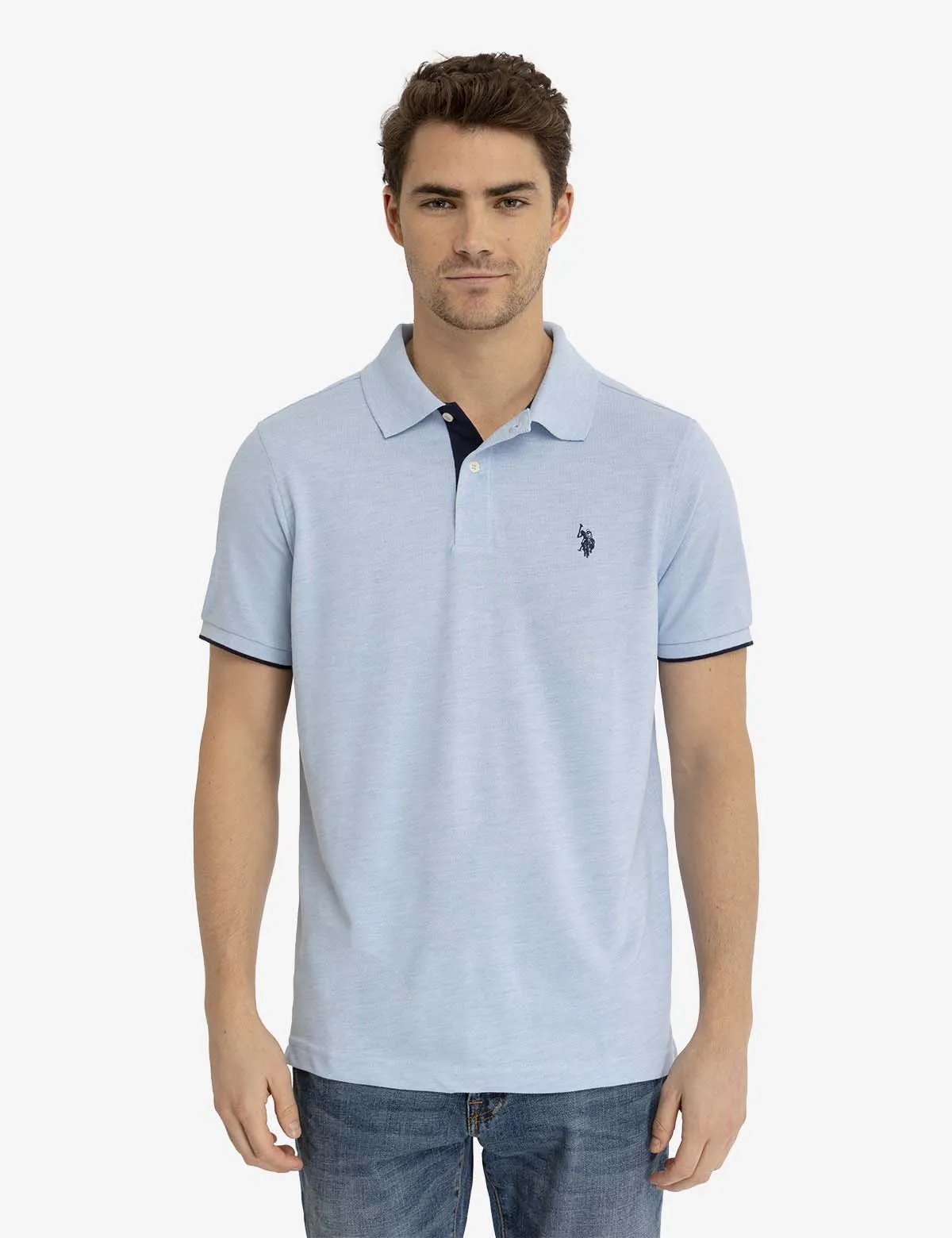WHITE LABEL RECYCLED PLASTIC PIQUE POLO SHIRT sold by U.S. Polo Assn. product image thumbnail 3
