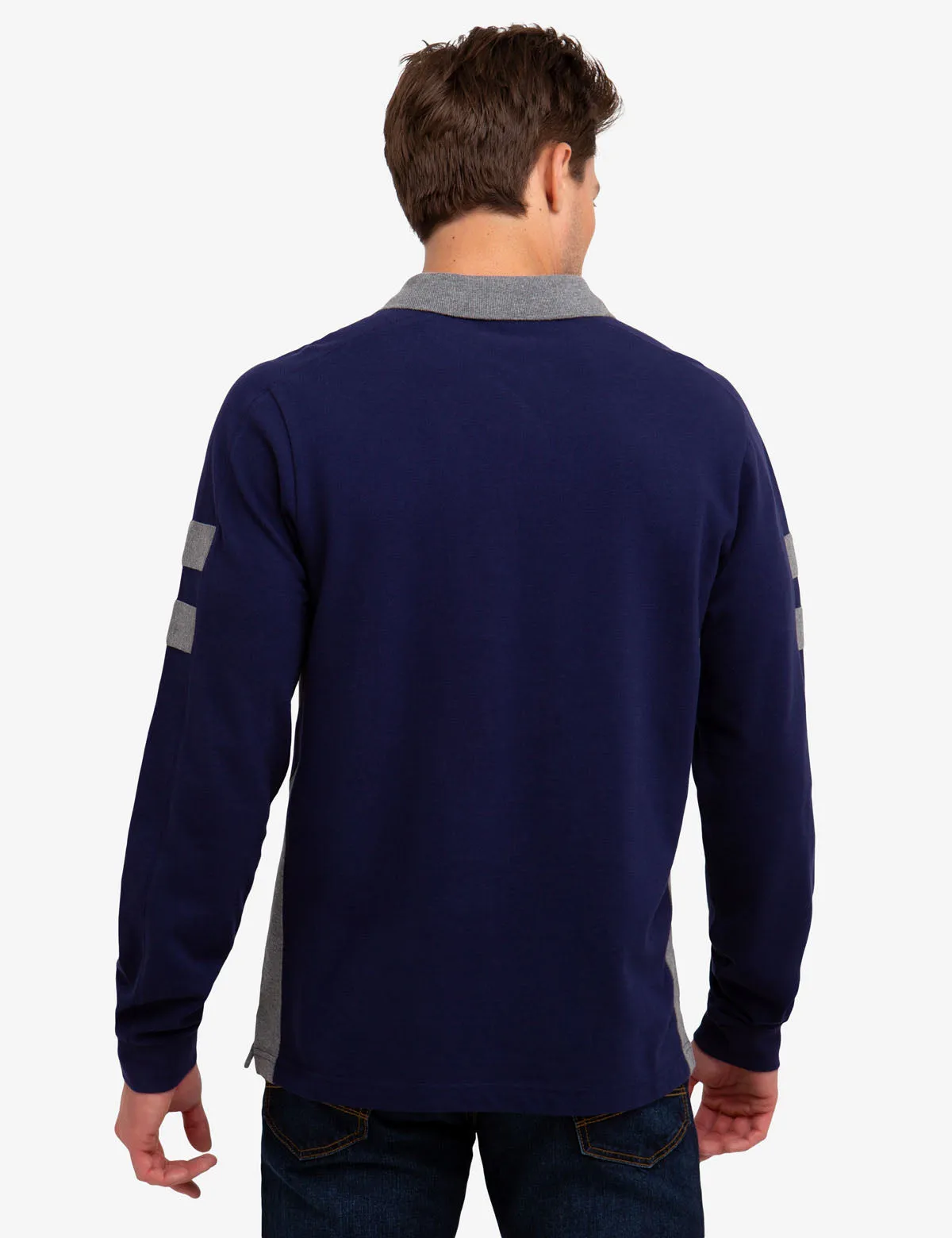 SIDE STRIPE LONG SLEEVE POLO SHIRT sold by U.S. Polo Assn. product image thumbnail 4