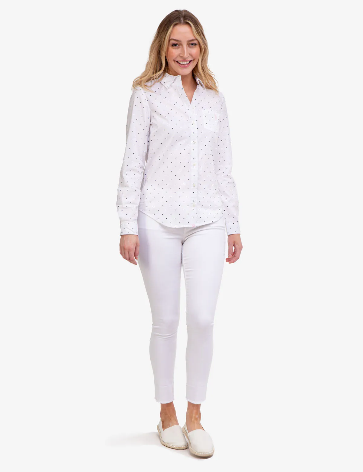 DOT POPLIN LONG SLEEVE SHIRT sold by U.S. Polo Assn. product image thumbnail 3