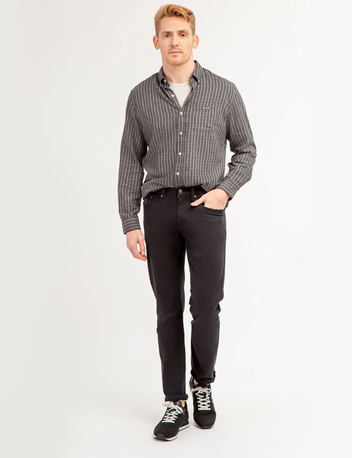 PLAID HEATHERED TWILL LONG SLEEVE SHIRT sold by U.S. Polo Assn. product image thumbnail 2