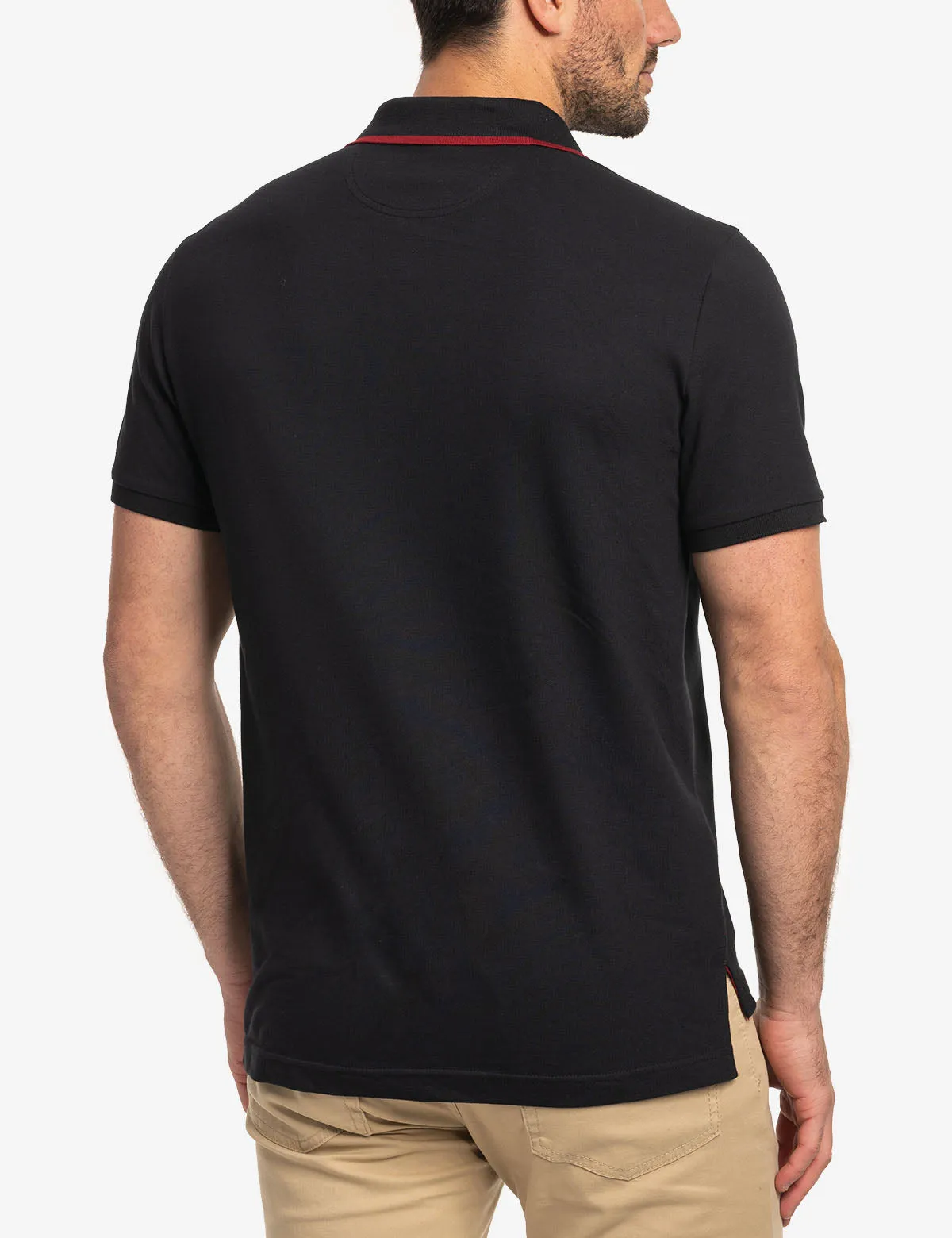 SLIM FIT STRETCH SOLID PIQUE POLO SHIRT sold by U.S. Polo Assn. product image thumbnail 4