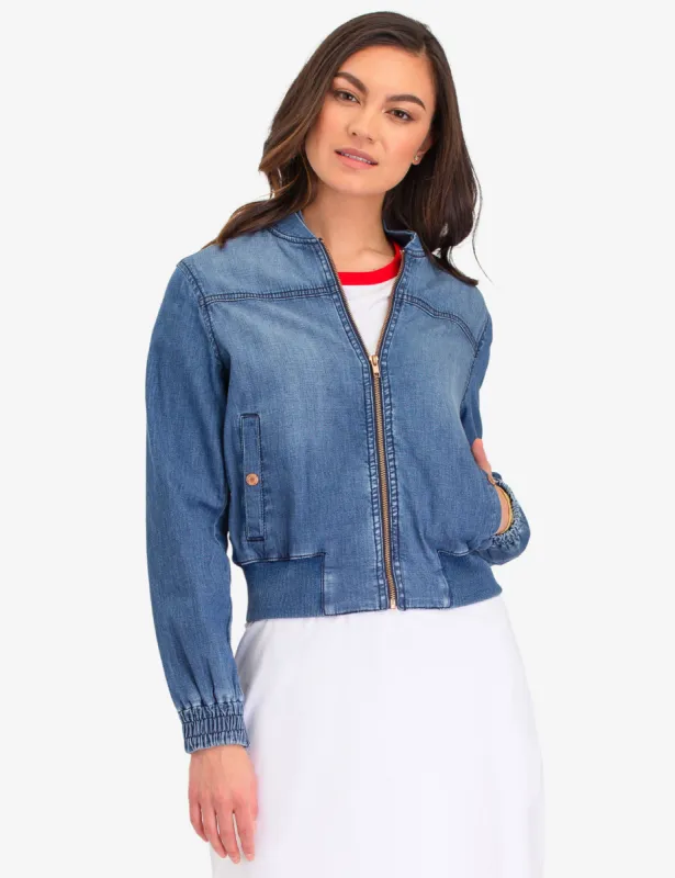 DENIM BOMBER JACKET sold by U.S. Polo Assn.