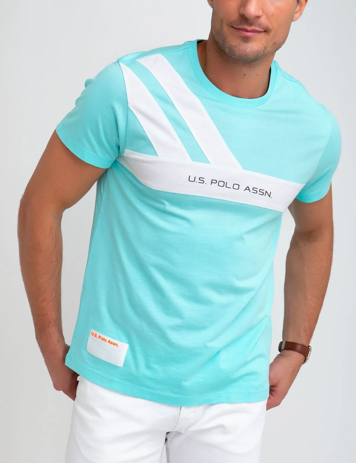 CHEST STRIPE T-SHIRT sold by U.S. Polo Assn.