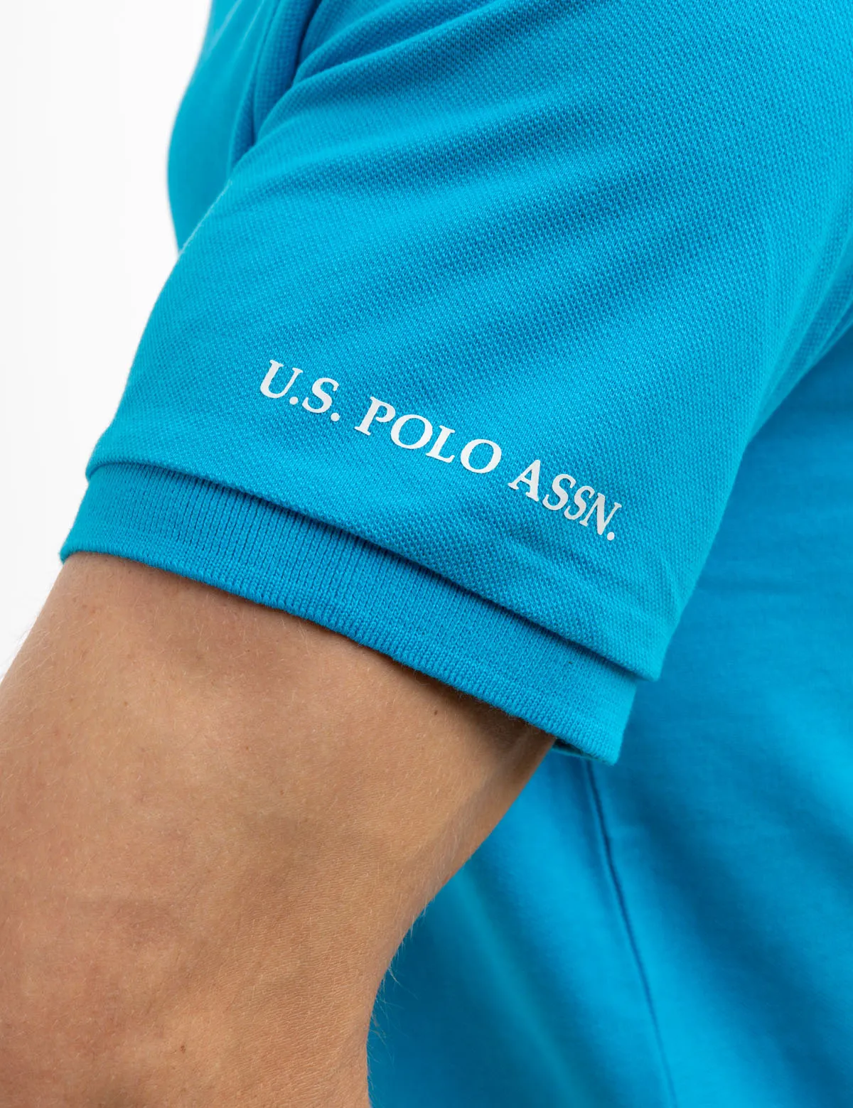 SOLID PIQUE DOUBLE LOGO POLO SHIRT sold by U.S. Polo Assn. product image thumbnail 4