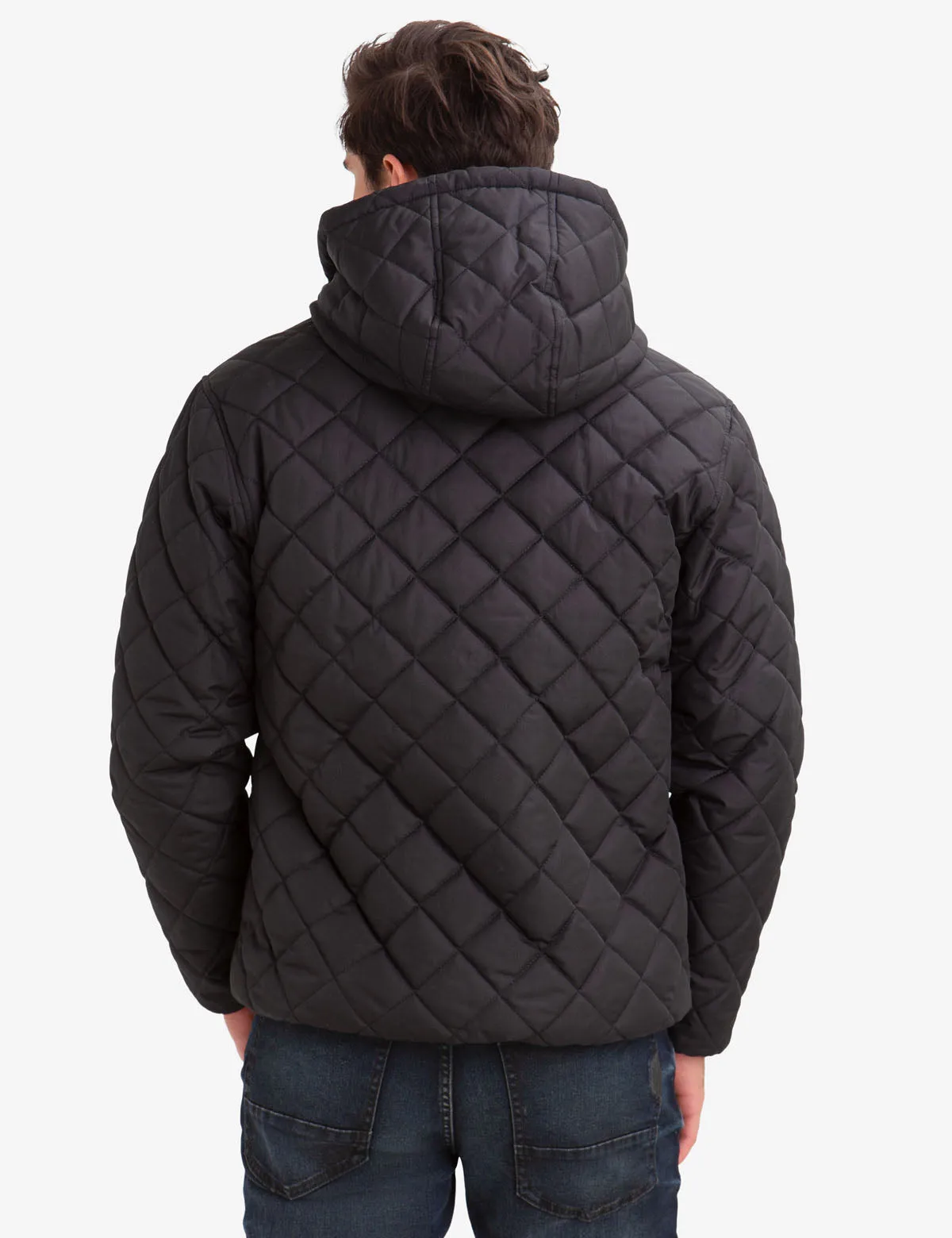 DIAMOND QUILTED FLEECE LINED HOODED COAT sold by U.S. Polo Assn. product image thumbnail 4