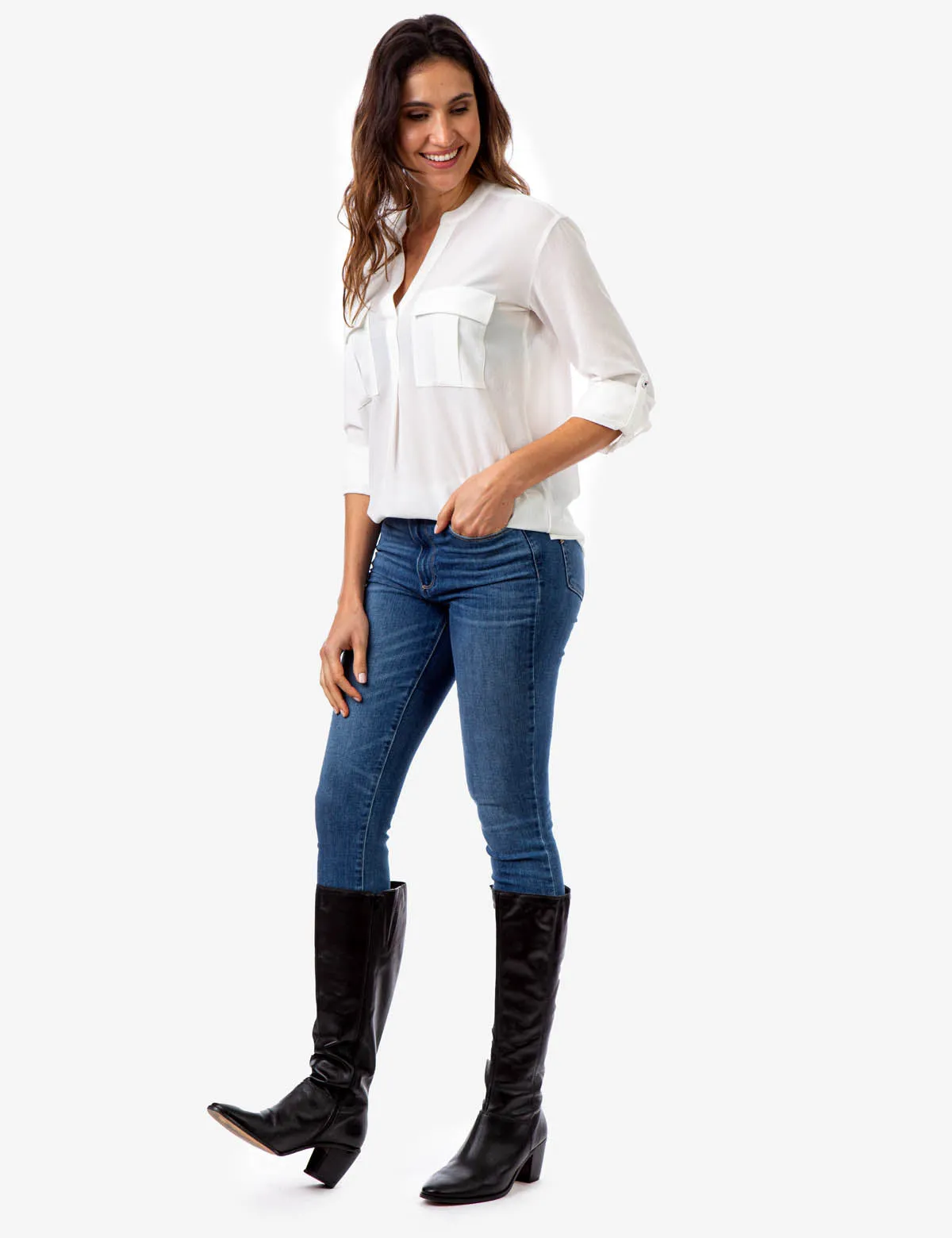 TWO POCKET SOLID UTILITY SHIRT sold by U.S. Polo Assn. product image thumbnail 2