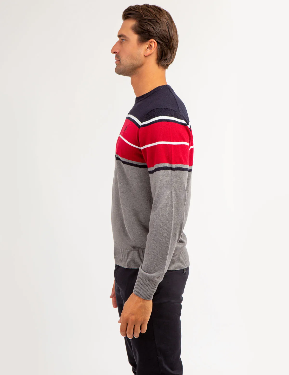 SOFT STRIPE CREW NECK SWEATER sold by U.S. Polo Assn. product image thumbnail 3