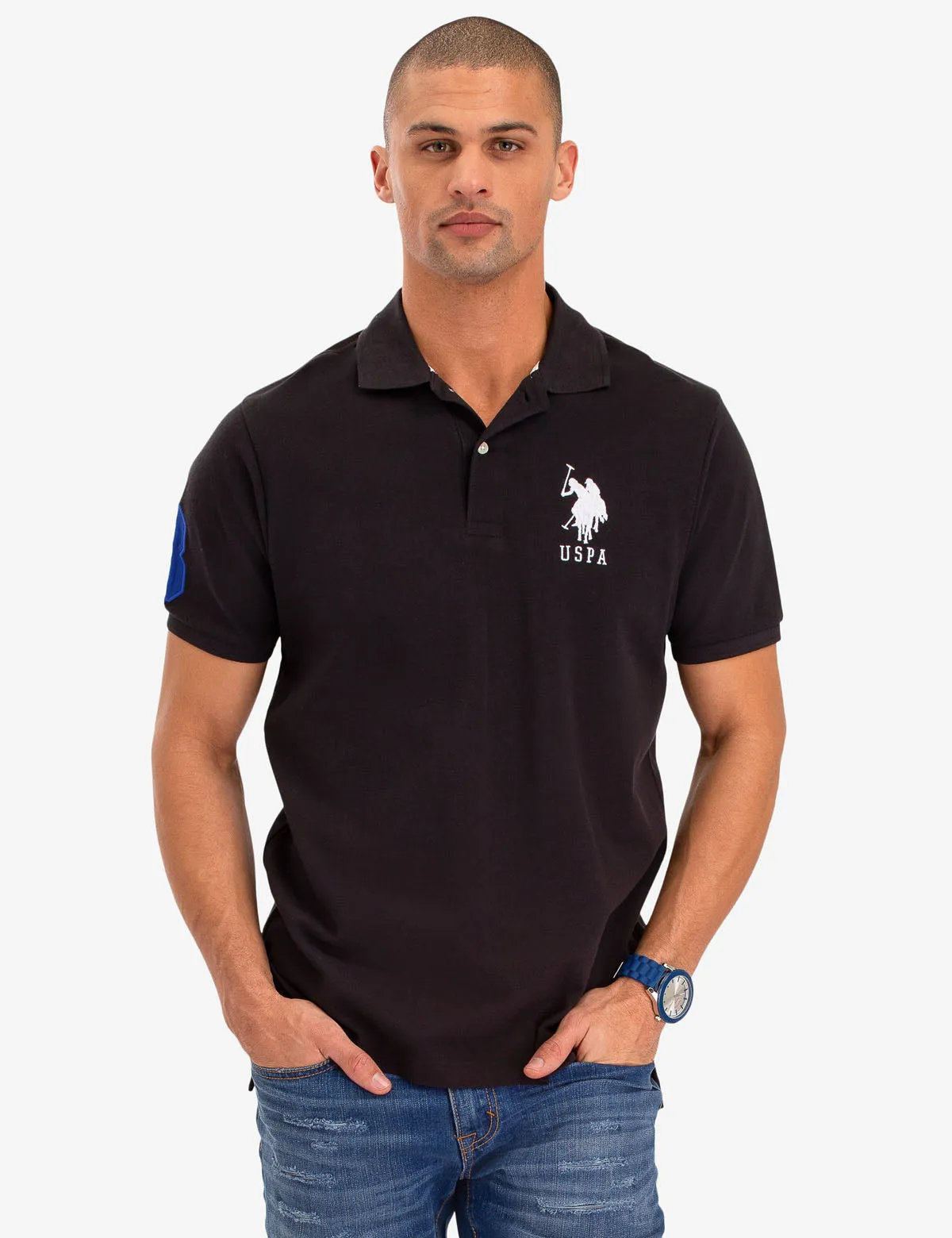 BIG LOGO SOLID POLO SHIRT sold by U.S. Polo Assn.