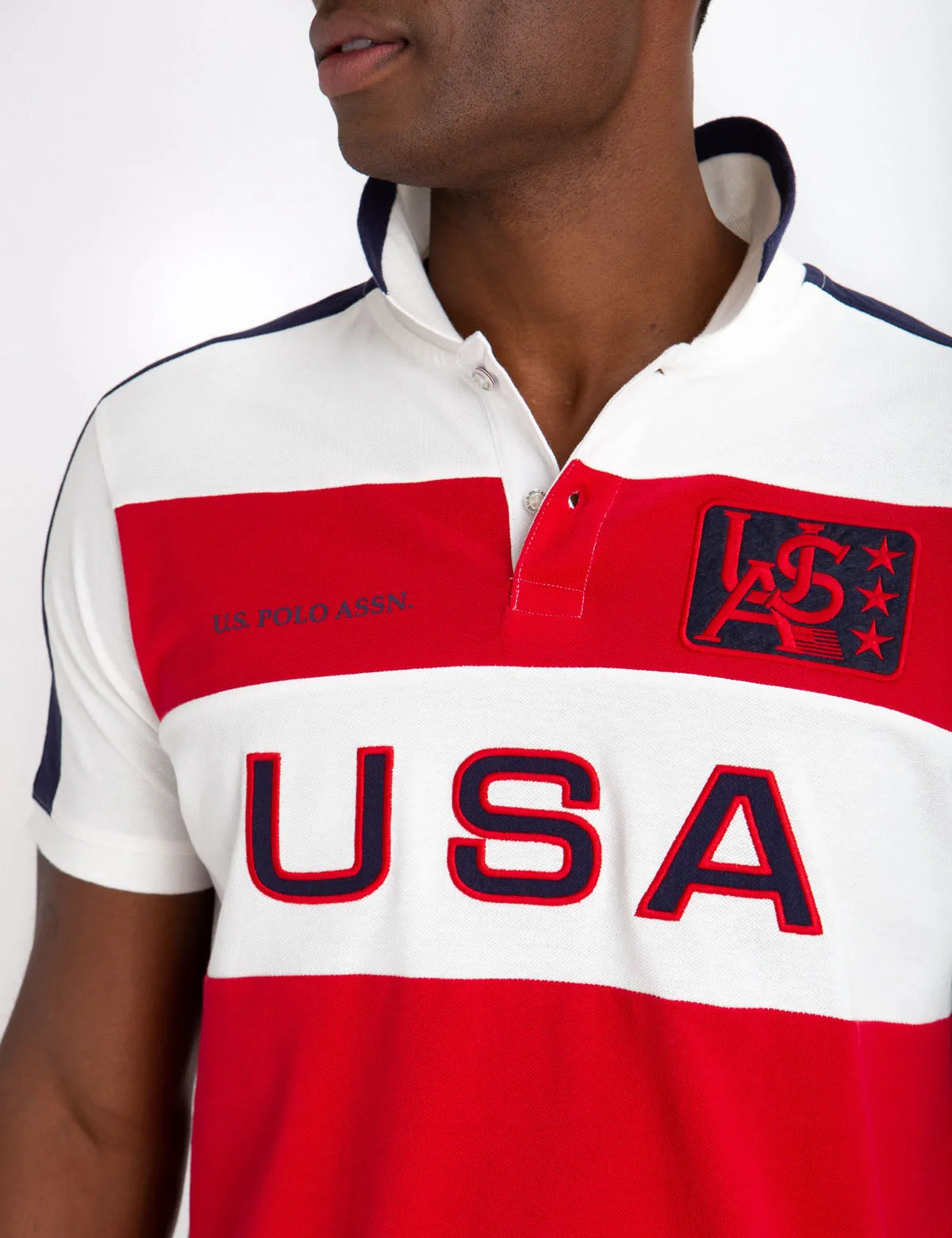USPA FELT PATCH COLORBLOCK POLO SHIRT sold by U.S. Polo Assn. product image thumbnail 5