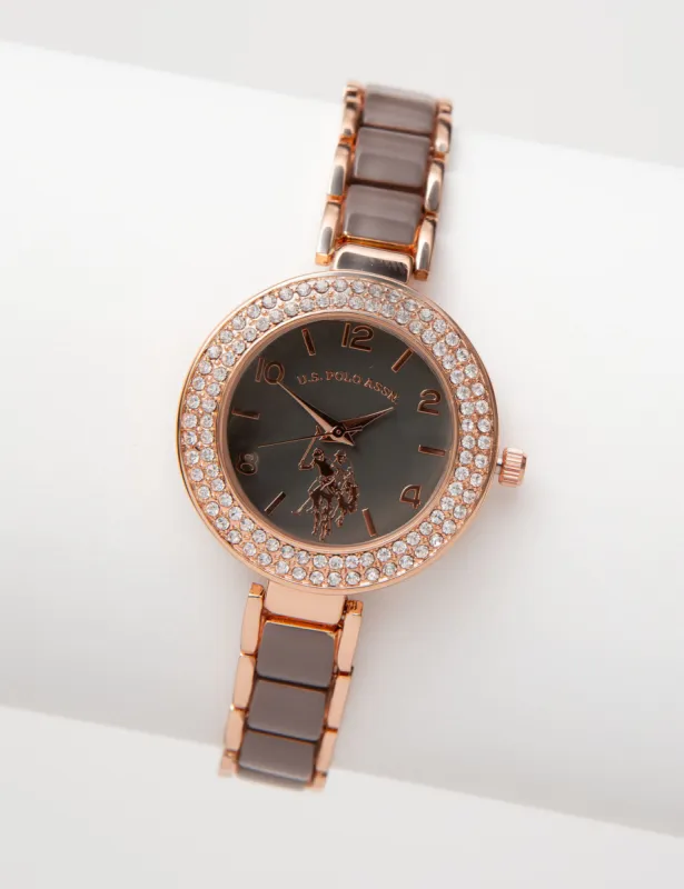 LADIES BRACELET WATCH WITH CRYSTALS sold by U.S. Polo Assn.