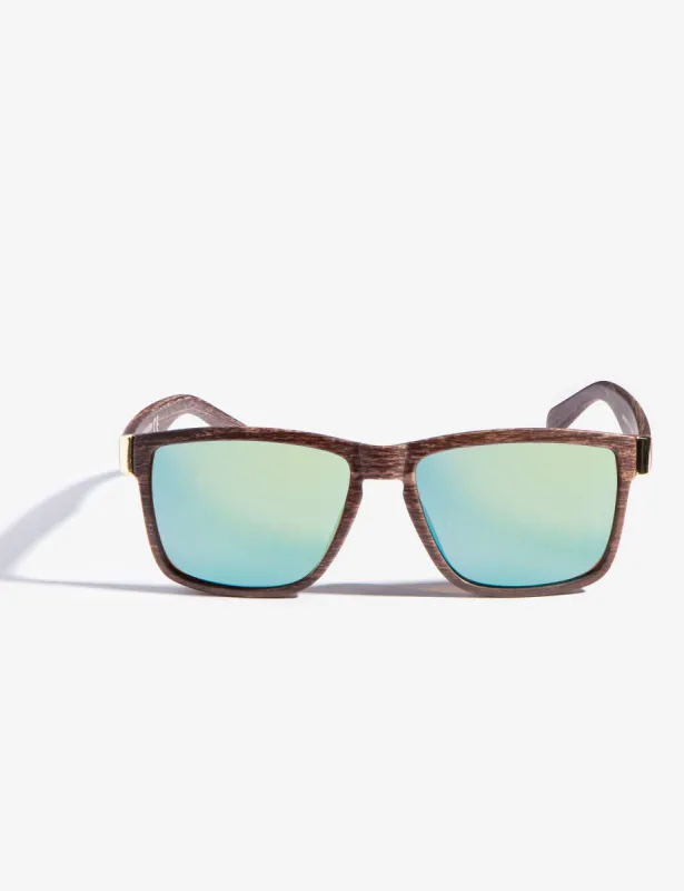 MEN'S RECTANGULAR WOOD FRAME SUNGLASSES sold by U.S. Polo Assn.