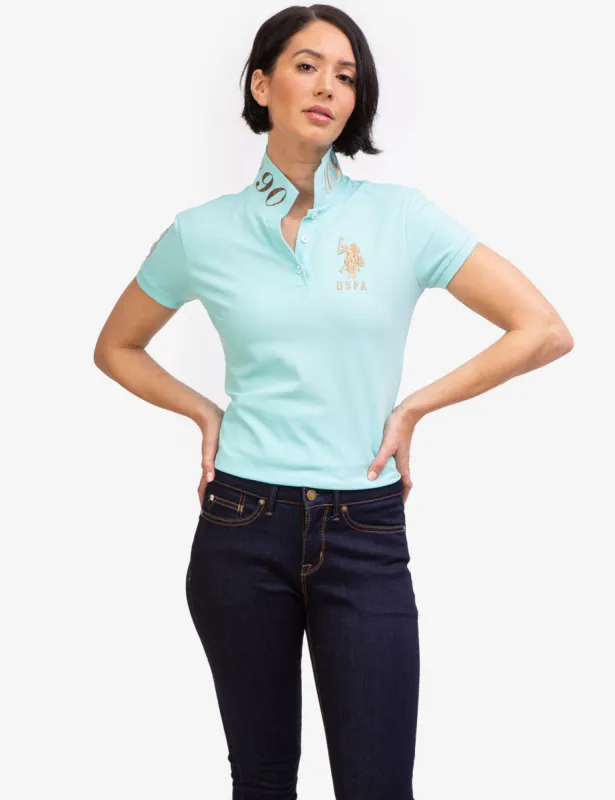 USPA METALLIC PRINT POLO SHIRT sold by U.S. Polo Assn.