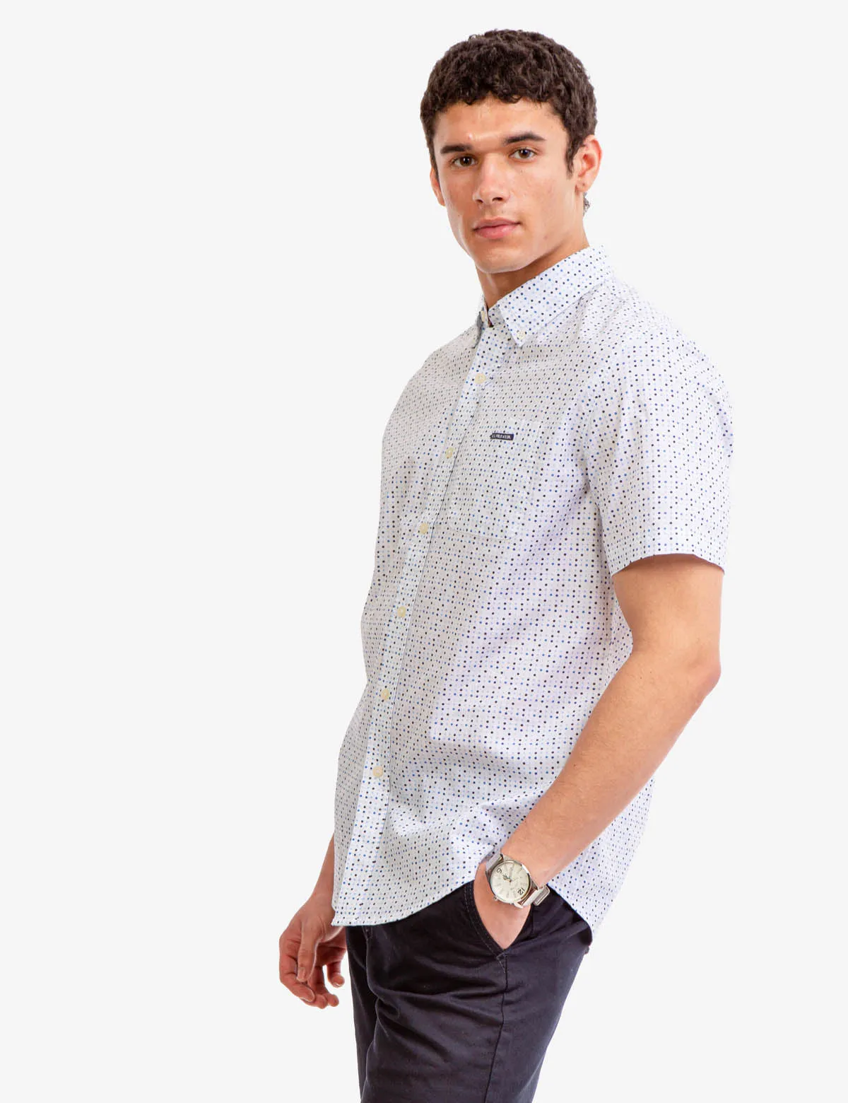 MULTI DOT SLUB POPLIN SHIRT sold by U.S. Polo Assn. product image thumbnail 3