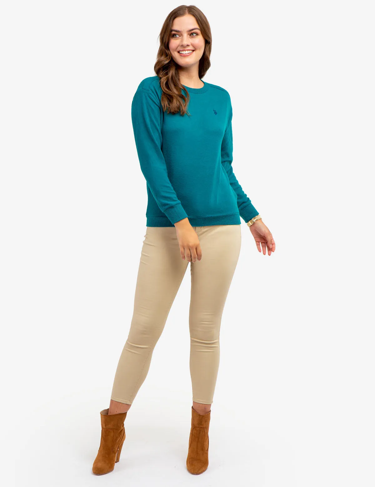 SOFT LONG SLEEVE CREW NECK HACCI TOP sold by U.S. Polo Assn. product image thumbnail 5