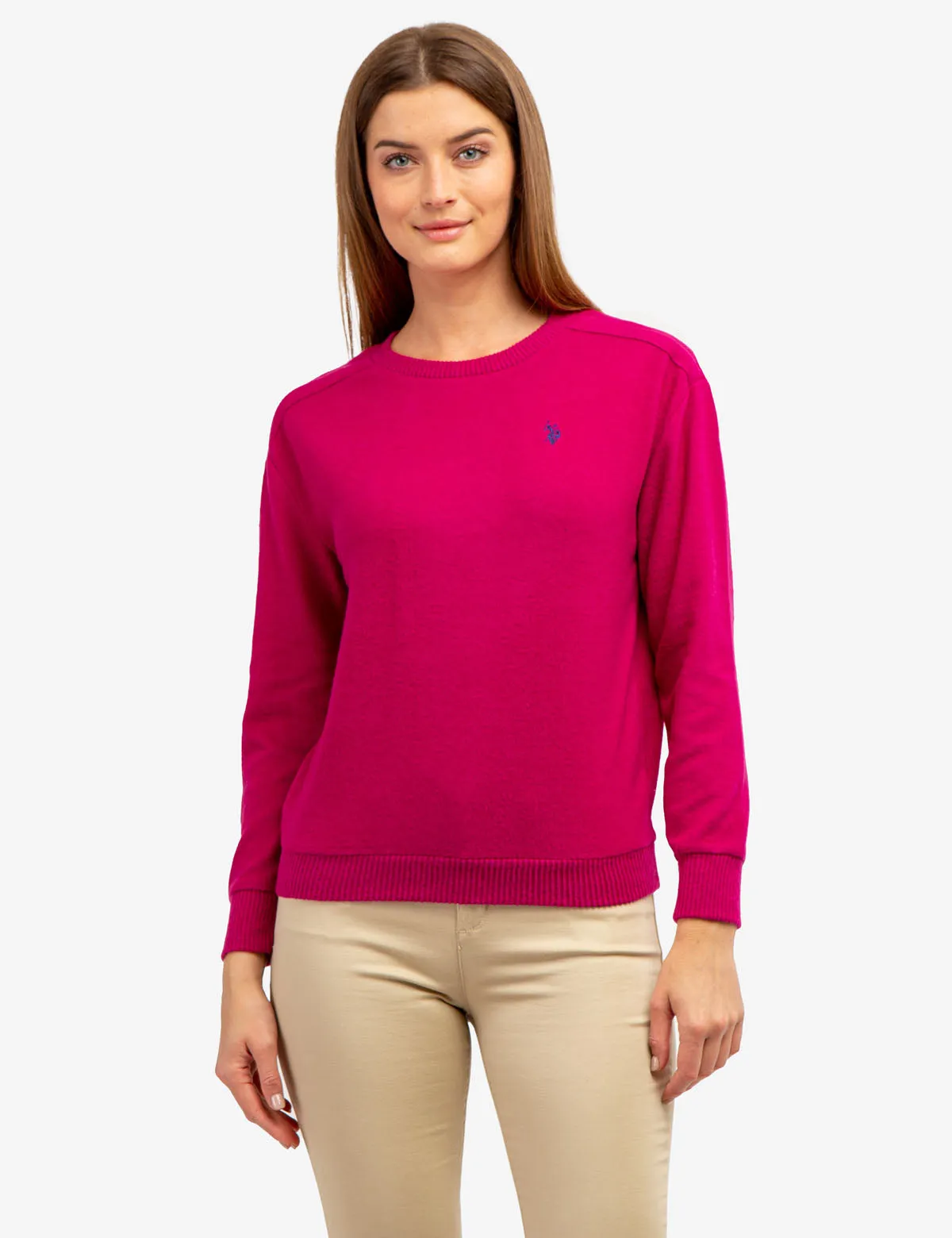 SOFT LONG SLEEVE CREW NECK HACCI TOP sold by U.S. Polo Assn.