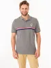 PIECED SIGNATURE STRIPE PIQUE POLO SHIRT sold by U.S. Polo Assn.