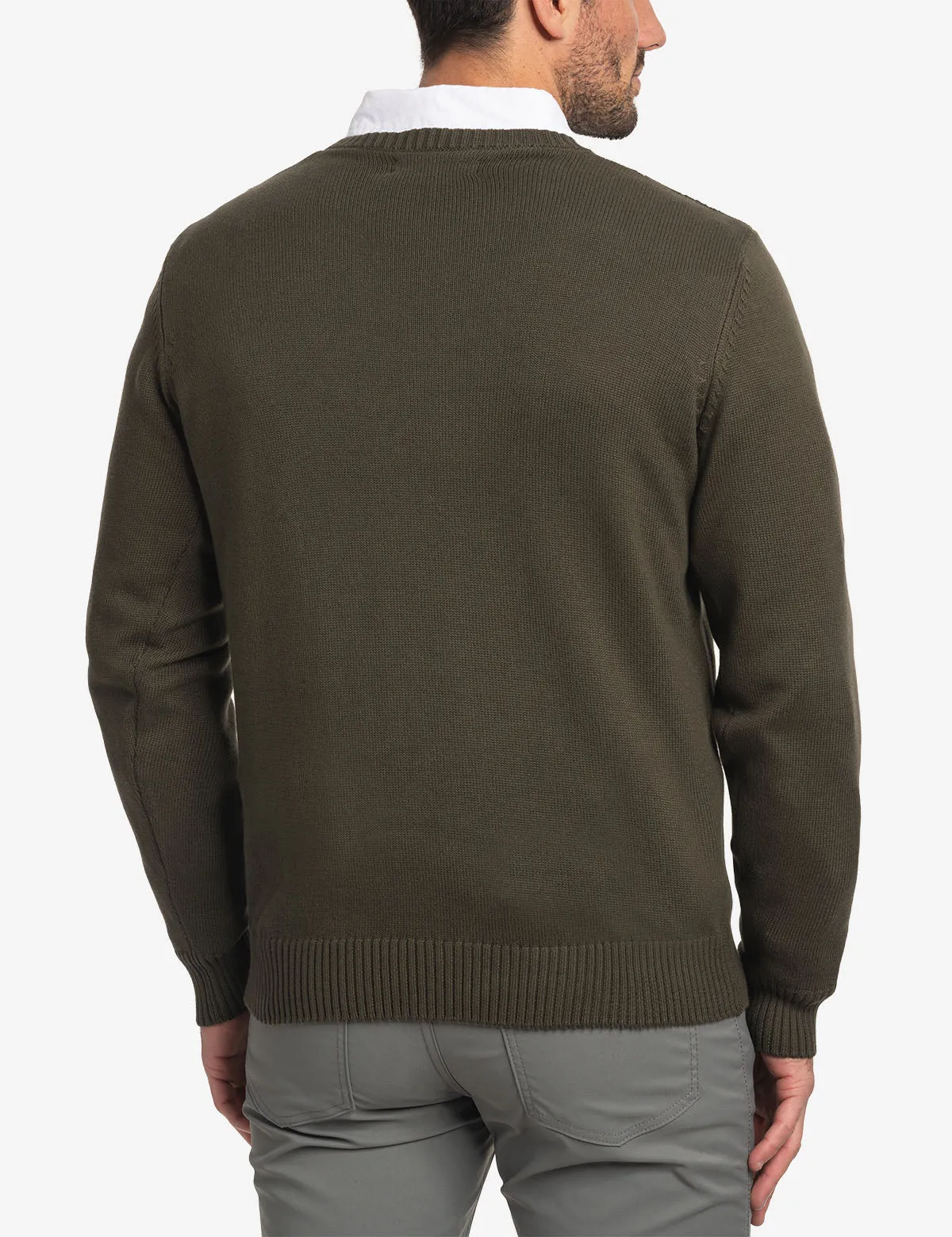 CABLE CREW NECK SWEATER sold by U.S. Polo Assn. product image thumbnail 5