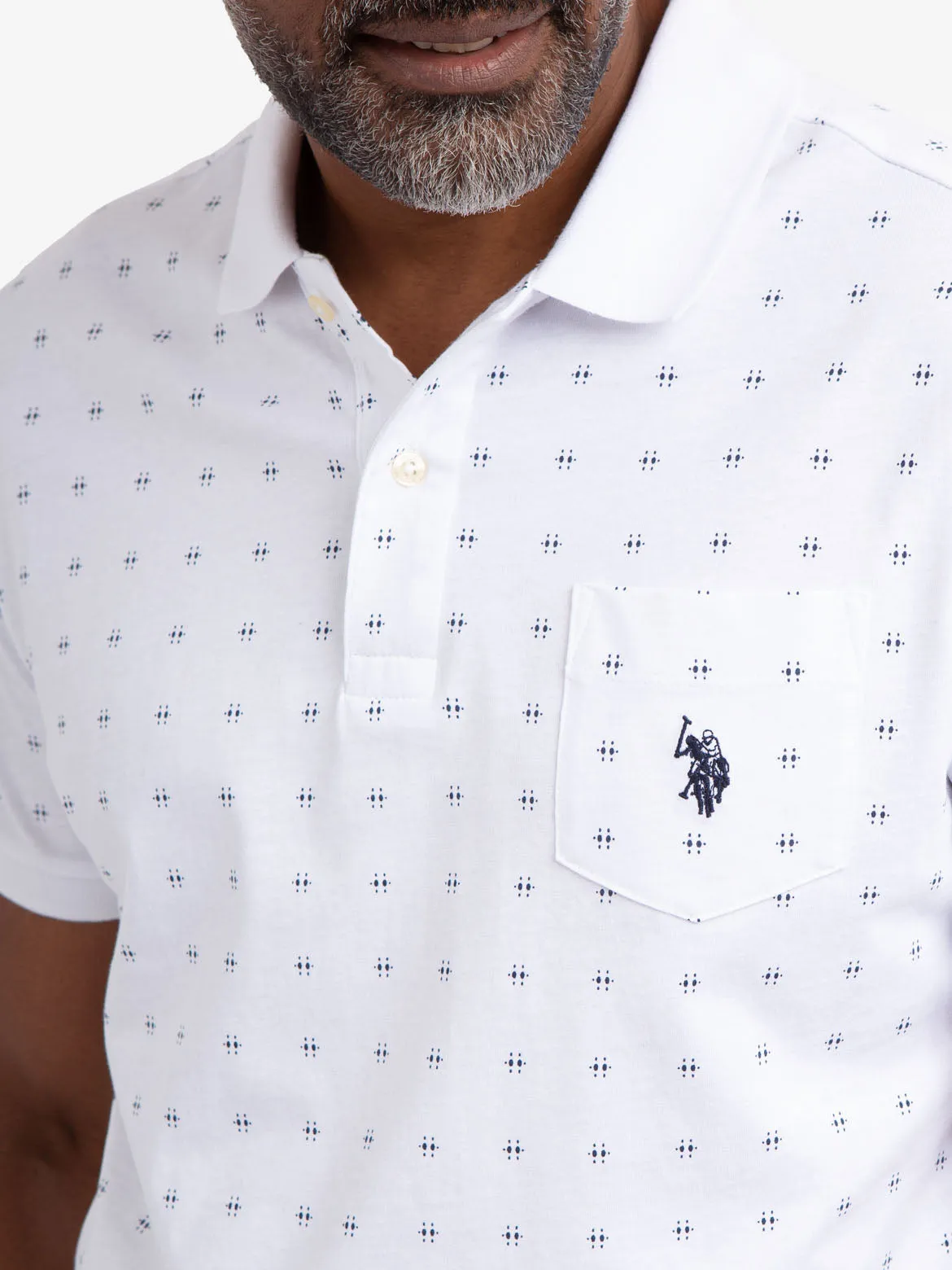 ALL OVER PRINTED PIQUE POLO SHIRT sold by U.S. Polo Assn. product image thumbnail 2