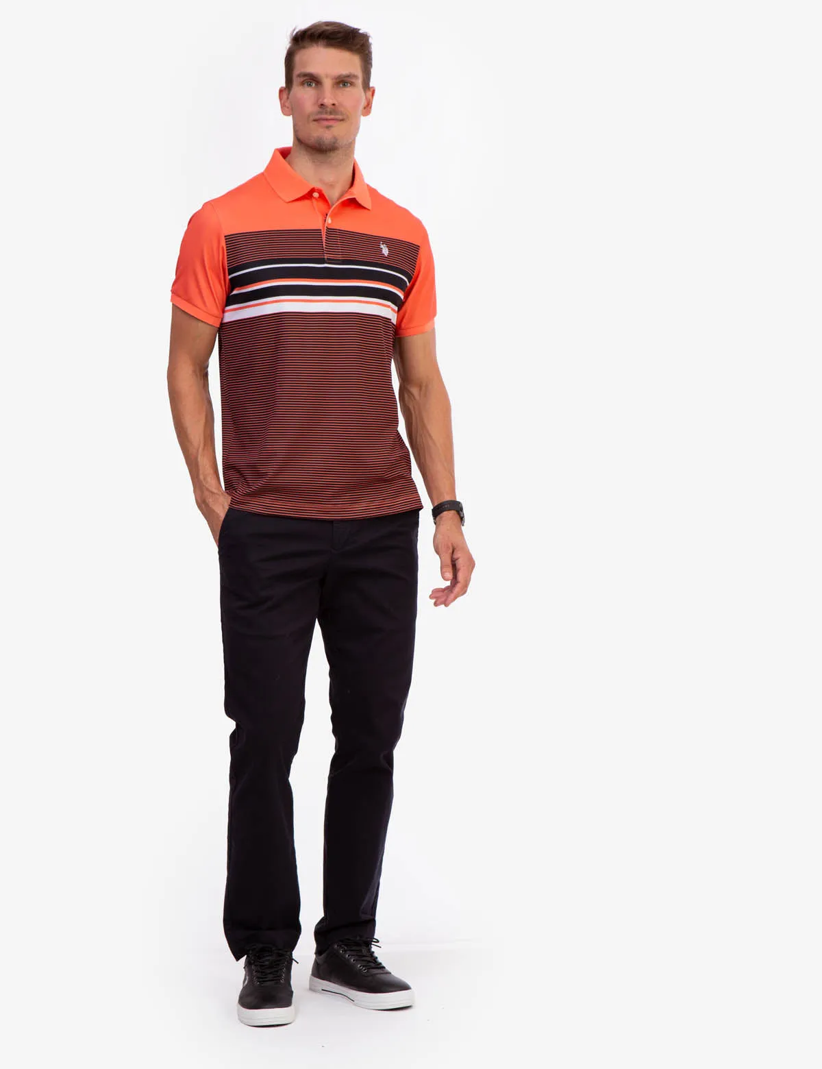 INTERLOCK ENGINEERED PRINT POLO SHIRT sold by U.S. Polo Assn. product image thumbnail 2