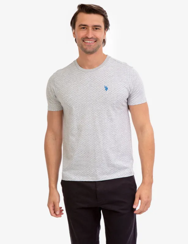 ALL OVER POLKA DOT PRINT T-SHIRT made by U.S. Polo Assn.