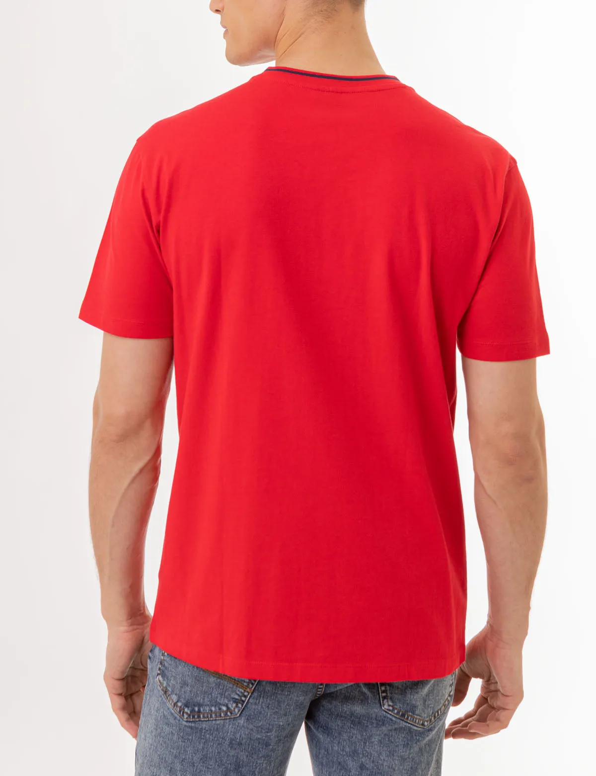 TIPPED V-NECK JERSEY T-SHIRT sold by U.S. Polo Assn. product image thumbnail 4