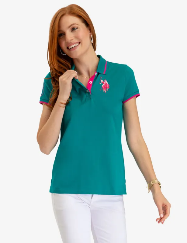 MULTI TONAL BIG LOGO POLO SHIRT sold by U.S. Polo Assn.