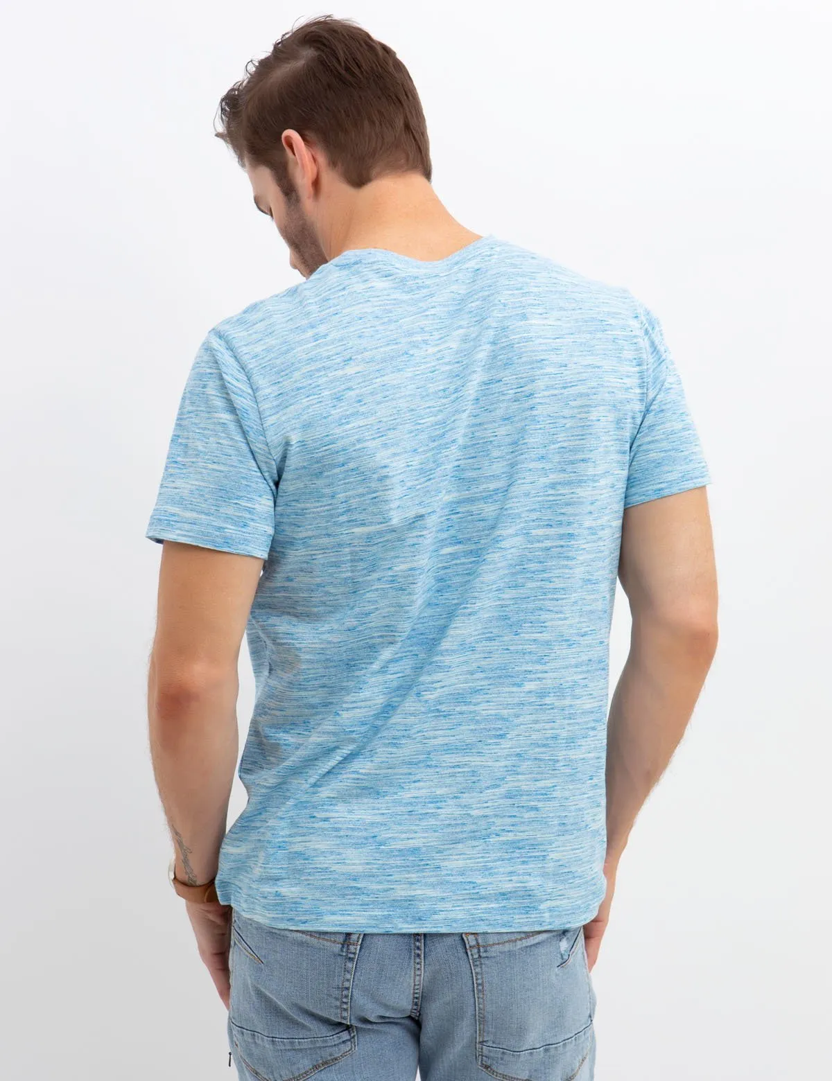 LINEAR SPACE DYED T-SHIRT sold by U.S. Polo Assn. product image thumbnail 3