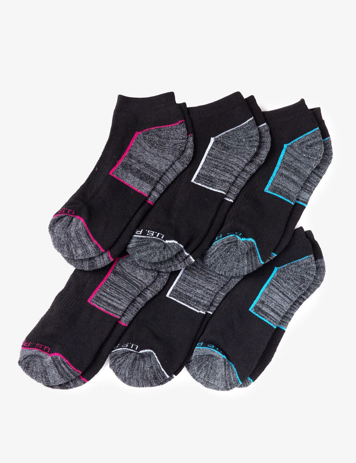 LADIES 6 PACK LOW CUT SOCKS sold by U.S. Polo Assn. product image thumbnail 2