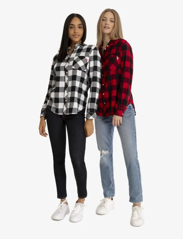 FLANNEL BUFFALO PLAID LONG SLEEVE SHIRT sold by U.S. Polo Assn.