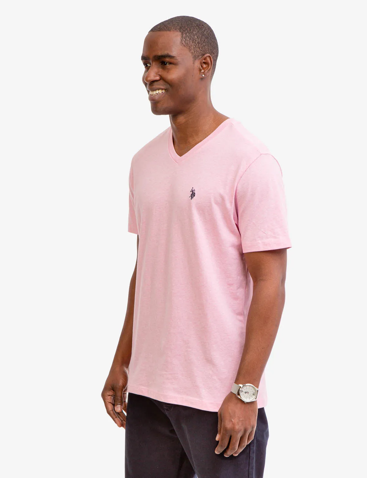 SOLID V-NECK T-SHIRT sold by U.S. Polo Assn. product image thumbnail 3