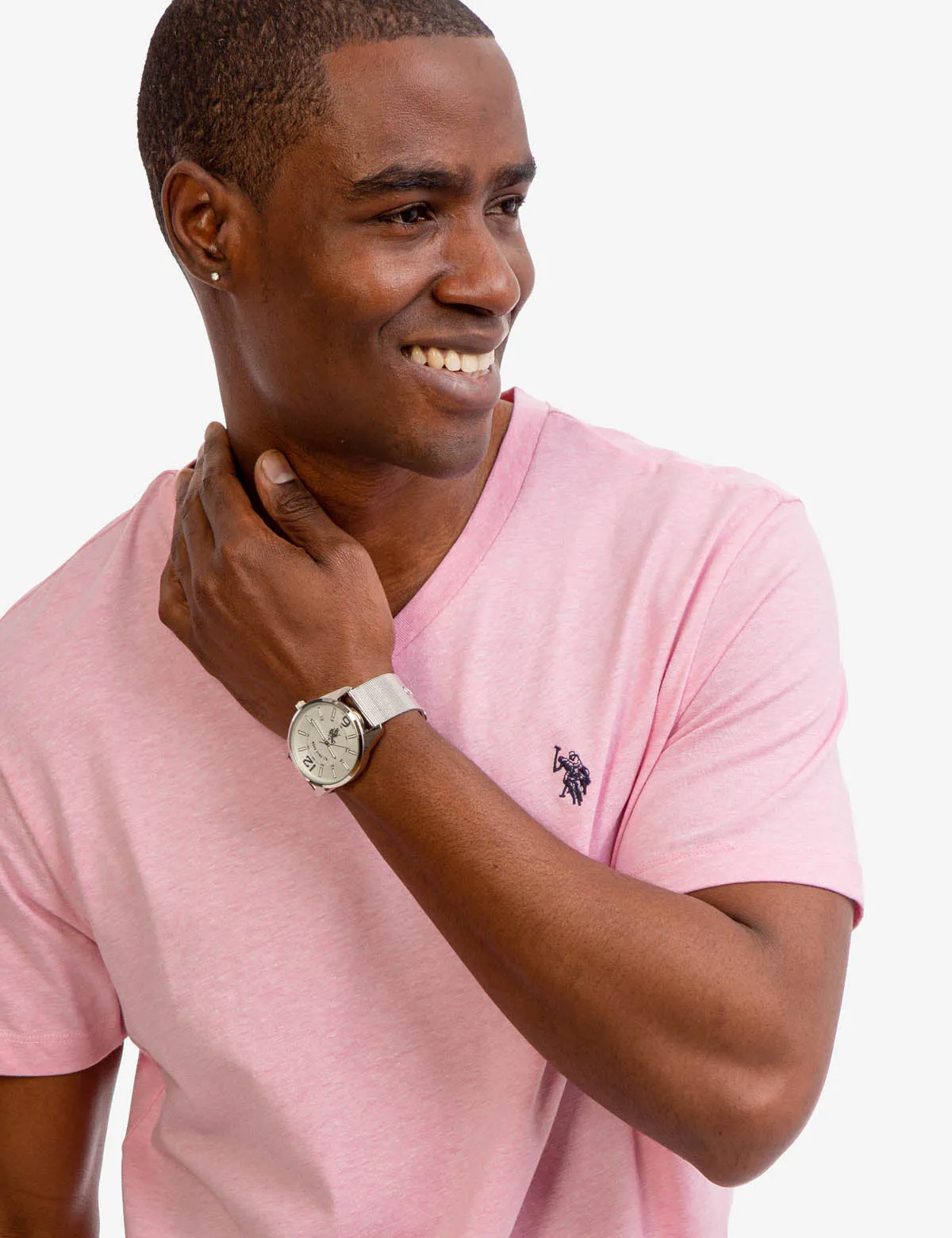 SOLID V-NECK T-SHIRT sold by U.S. Polo Assn. product image thumbnail 2