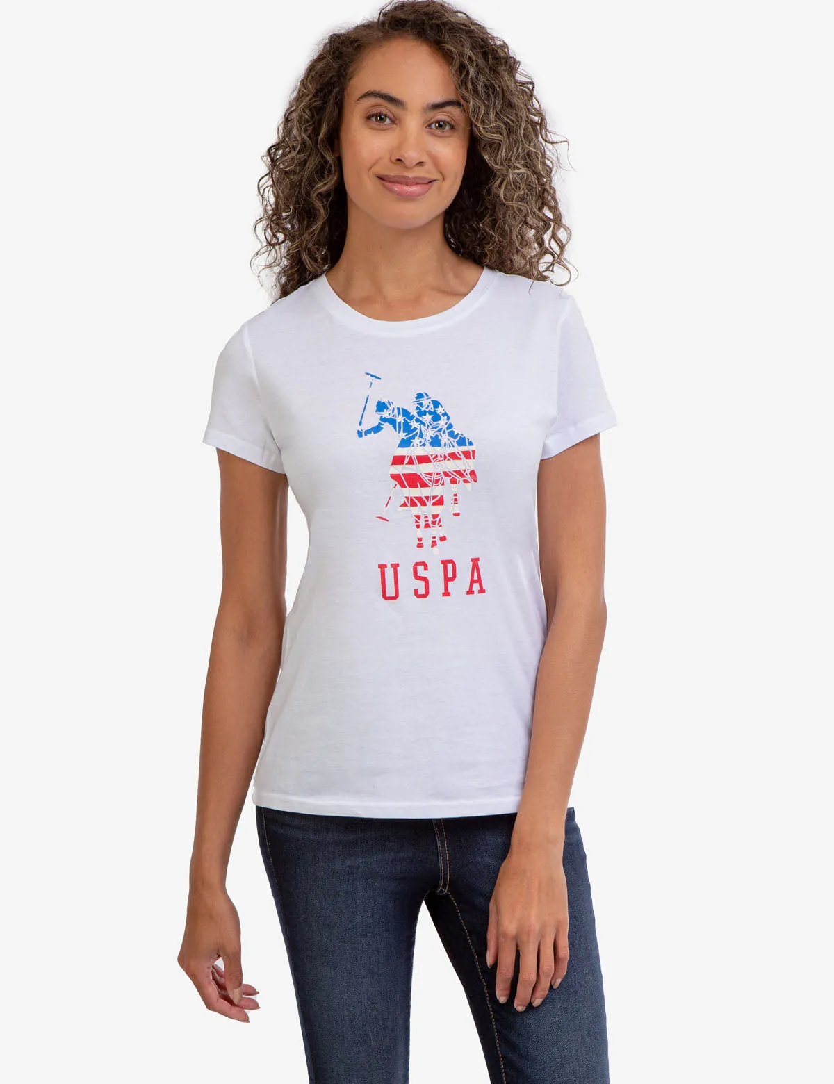 USPA LOGO FLAG CREW NECK T-SHIRT sold by U.S. Polo Assn.