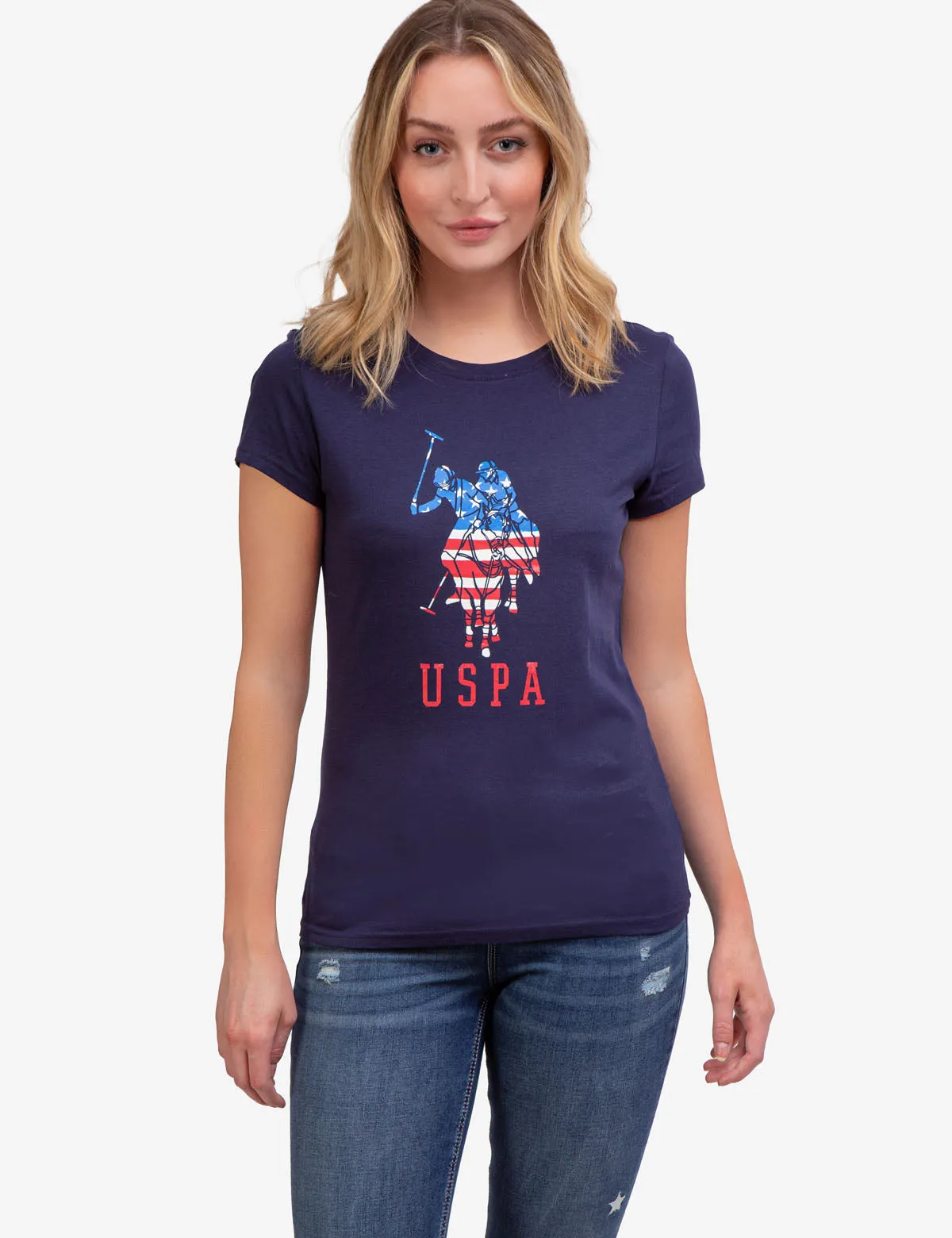 USPA LOGO FLAG CREW NECK T-SHIRT sold by U.S. Polo Assn. product image thumbnail 4
