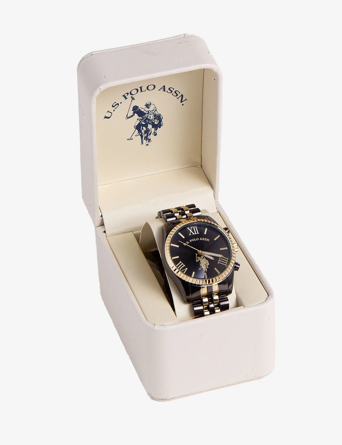 LADIES BLACK AND GOLD BRACELET WATCH sold by U.S. Polo Assn. product image thumbnail 2