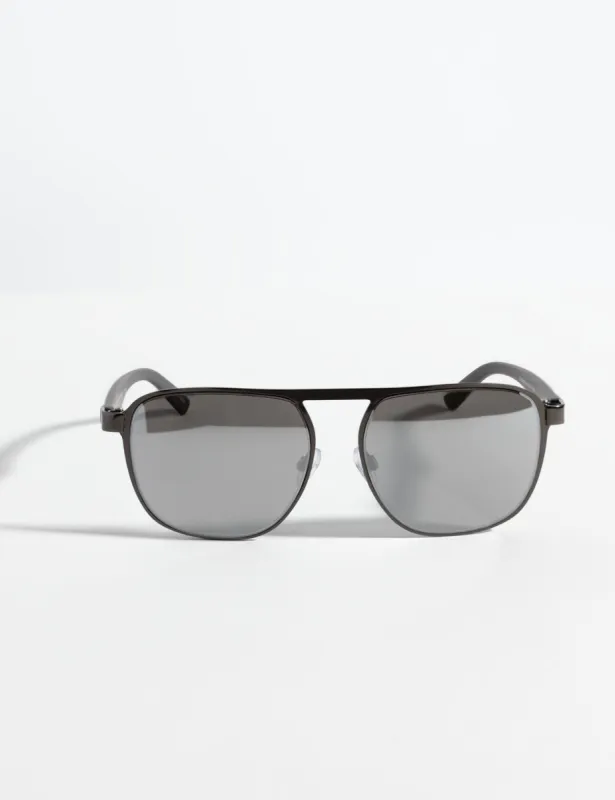 MEN'S UPDATED RECTANGULAR METAL SUNGLASSES sold by U.S. Polo Assn.