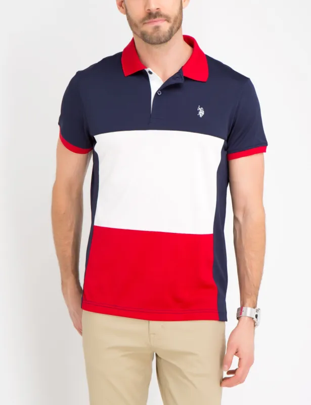 SLIM FIT COLORBLOCK POLO SHIRT sold by U.S. Polo Assn.