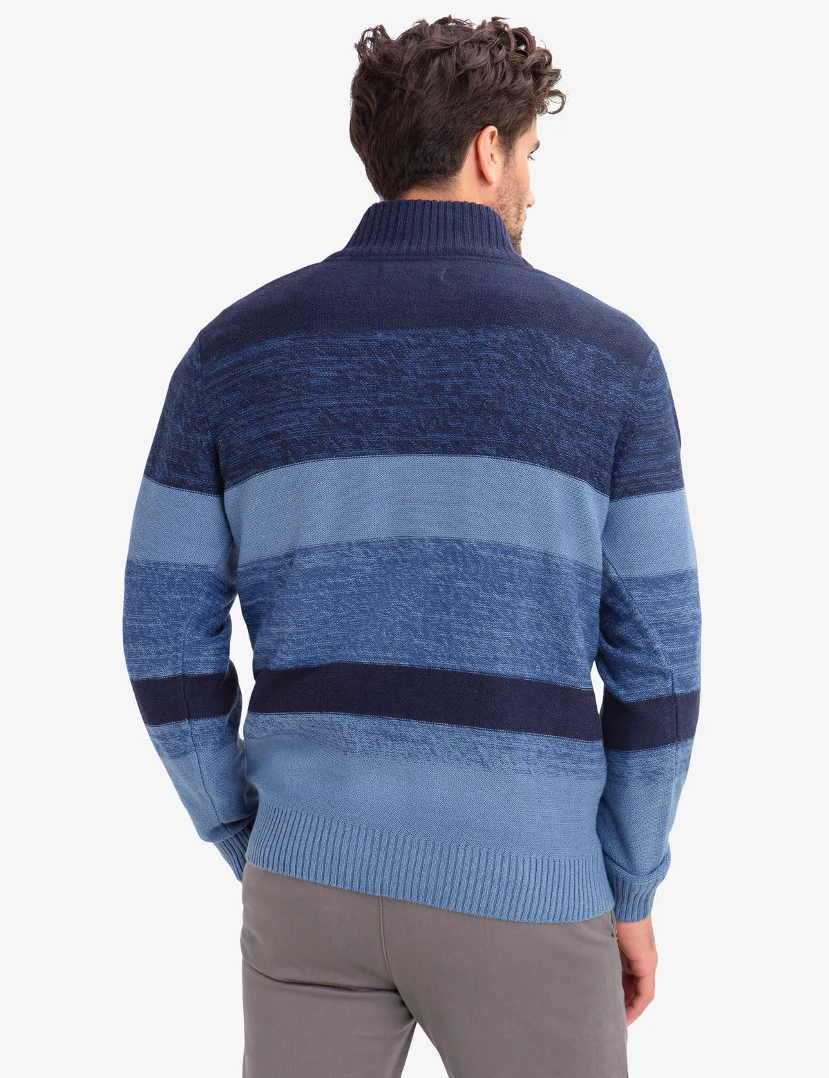 QUARTER ZIP MARLED SWEATER sold by U.S. Polo Assn. product image thumbnail 3