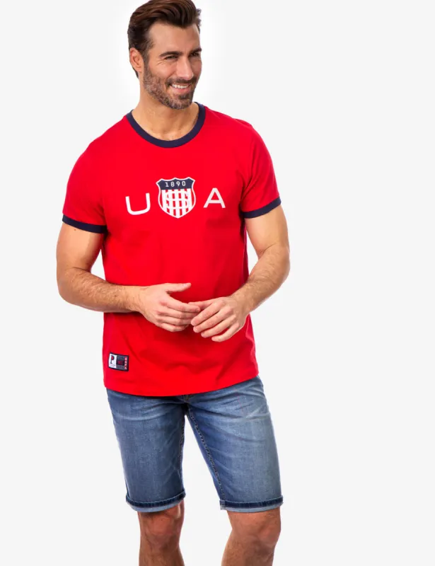 USA LOGO CREW NECK T-SHIRT sold by U.S. Polo Assn.