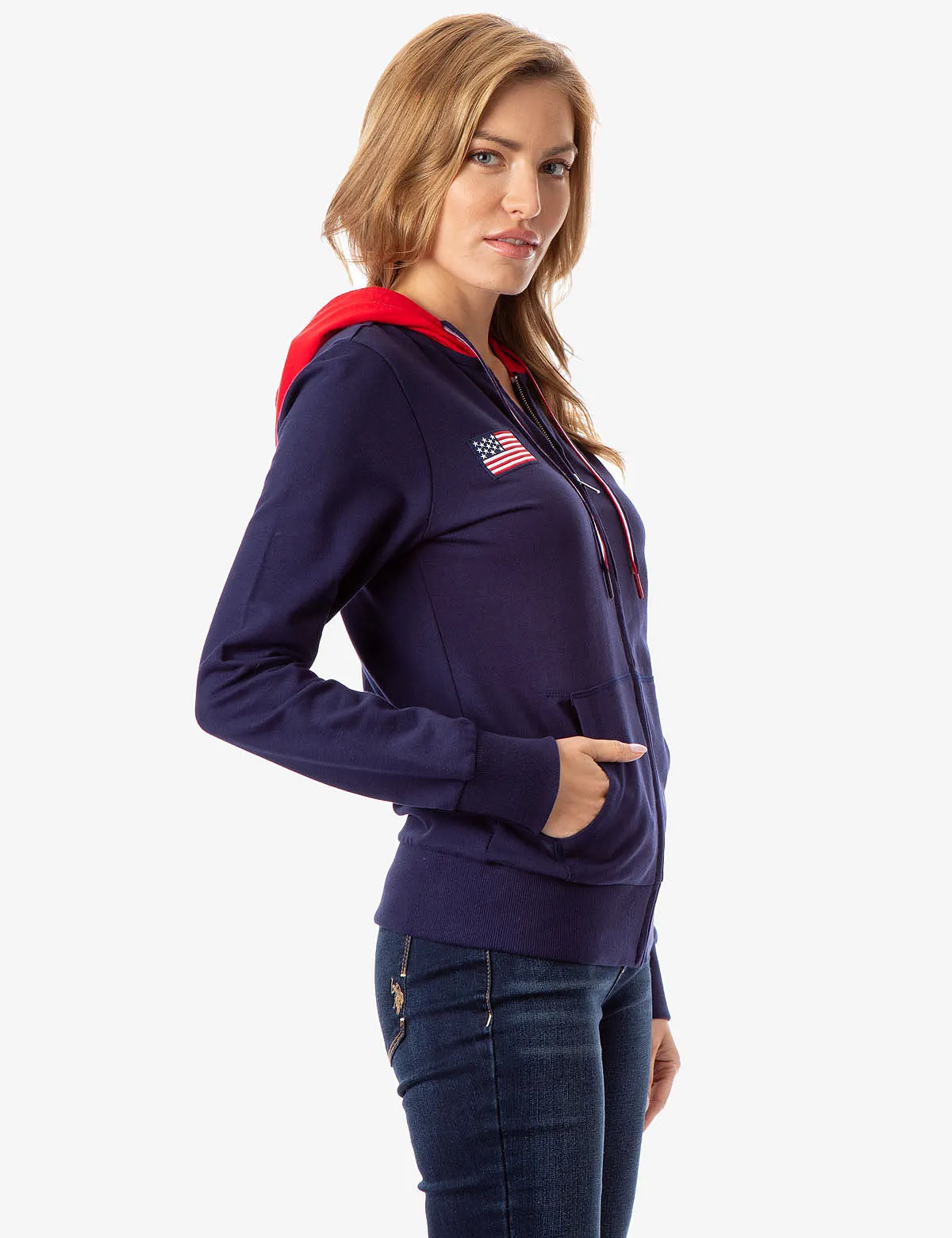 FLAG PATCH ZIP UP HOODIE sold by U.S. Polo Assn. product image thumbnail 3