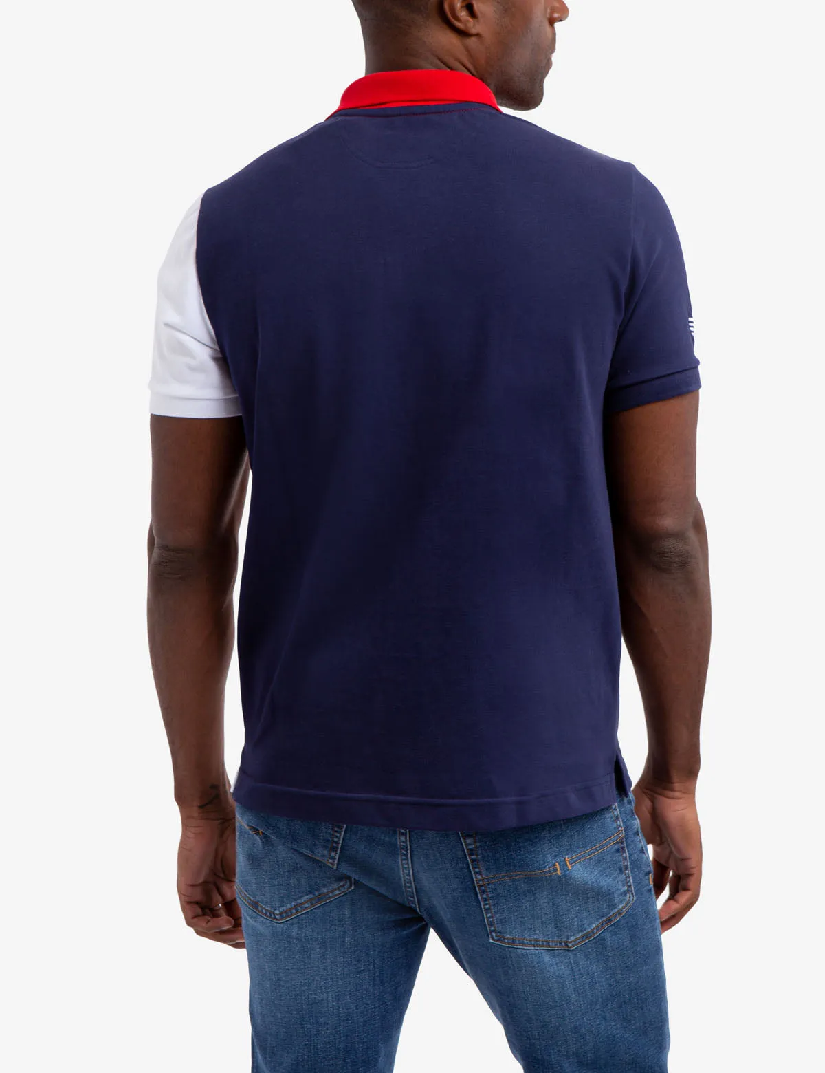 USA FLAG COLORBLOCK PIQUE POLO SHIRT sold by U.S. Polo Assn. product image thumbnail 5