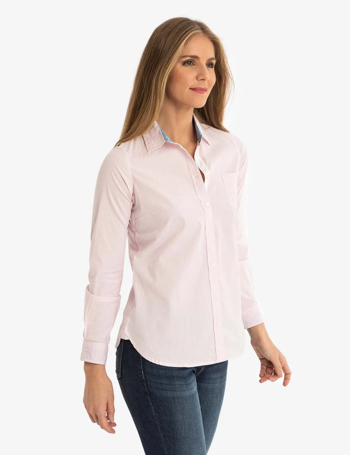 STRIPED POPLIN LONG SLEEVE SHIRT sold by U.S. Polo Assn. product image thumbnail 4