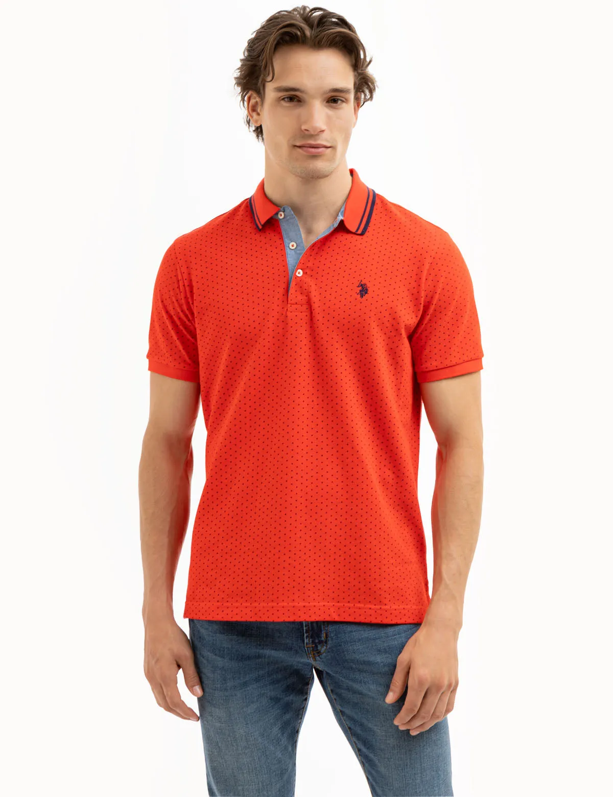 DOT PRINT POLO SHIRT sold by U.S. Polo Assn.