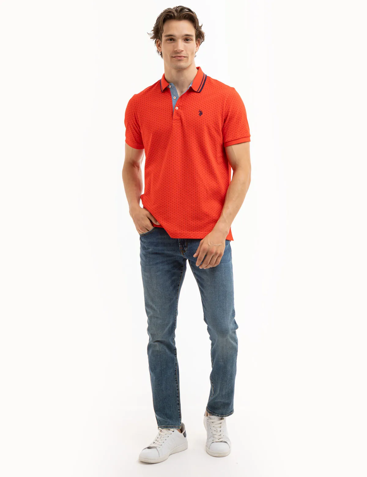 DOT PRINT POLO SHIRT sold by U.S. Polo Assn. product image thumbnail 3