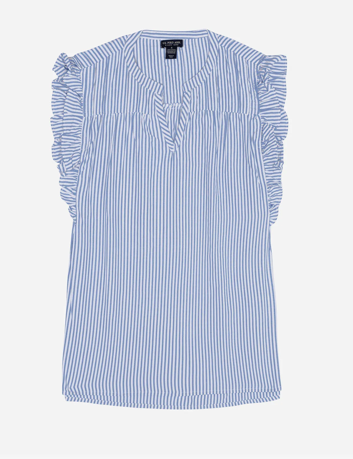 LUREX STRIPED RUFFLE TOP sold by U.S. Polo Assn. product image thumbnail 2