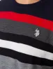 MULTICOLOR STRIPED CREW NECK SWEATER sold by U.S. Polo Assn.