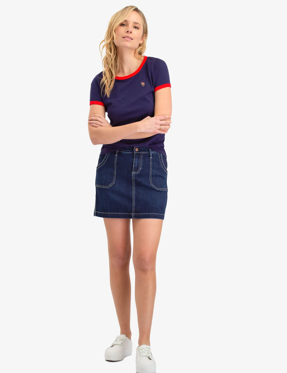 MULTI TONAL SMALL LOGO RINGER T-SHIRT sold by U.S. Polo Assn. product image thumbnail 4