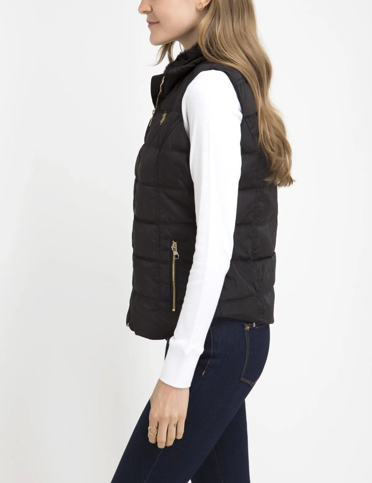 FUR COLLAR VEST sold by U.S. Polo Assn. product image thumbnail 2