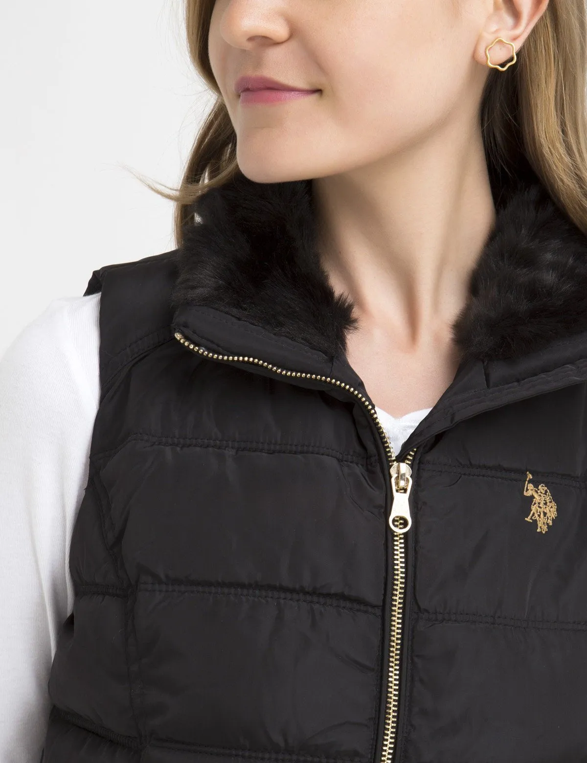 FUR COLLAR VEST sold by U.S. Polo Assn. product image thumbnail 5